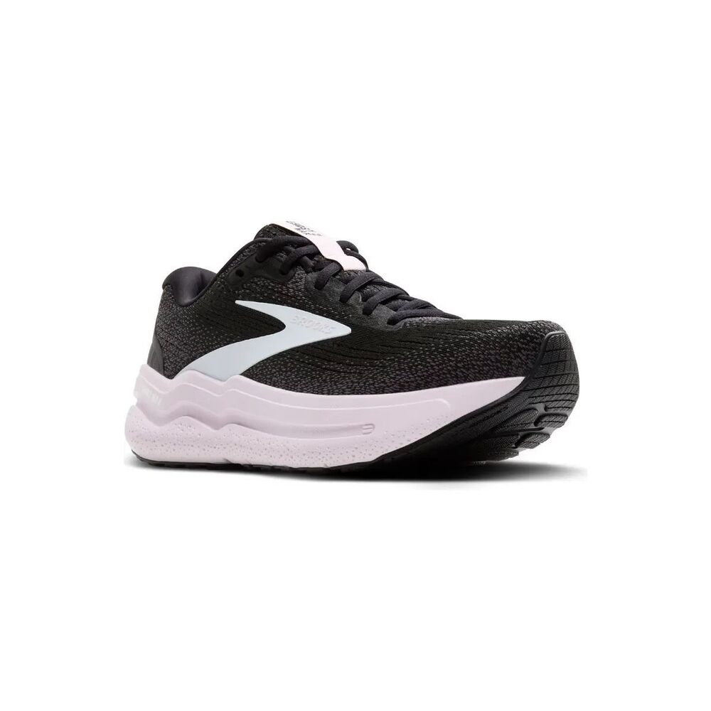 BROOKS Ghost Max 2 Running Sneakers  Womens Size 10.5 Black White Orchid Ice